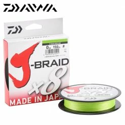 Daiwa J-Braid X8 Chartreuse Nylon And Braid Line