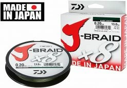 Daiwa J-Braid X8 Chartreuse Nylon And Braid Line