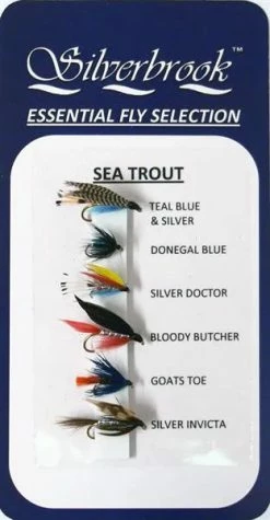 Baracuda Fishing Tackle Predator Fishing Silverbrook Essential Trout Fly Selection - Sea Trout