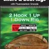 Baracuda Fishing Tackle Dennett Pro Series 2 Hook 1 Up 1 Down Rig