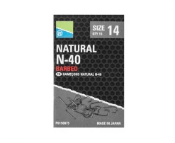 Coarse Fishing Preston Innovation Natural N-40 Hooks